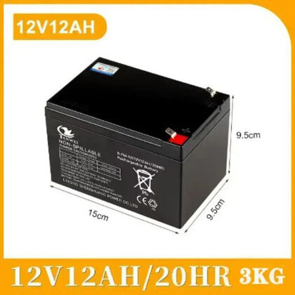 External Battery makes 150W Solar Generator Last Longer-12V 12AH Double Power