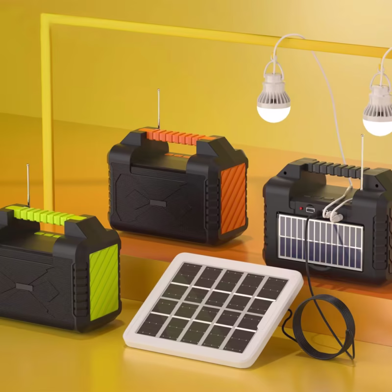 Solar Blue Tooth Speaker FM Radio Power Bank with Solar Panel and Lighting system - Image 4