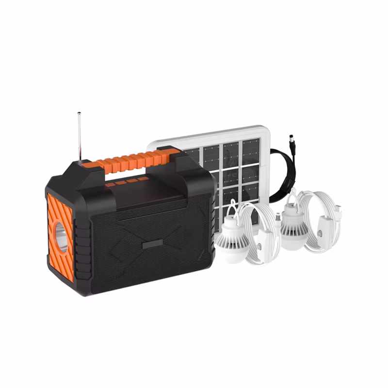 Solar Blue Tooth Speaker FM Radio Power Bank with Solar Panel and Lighting system