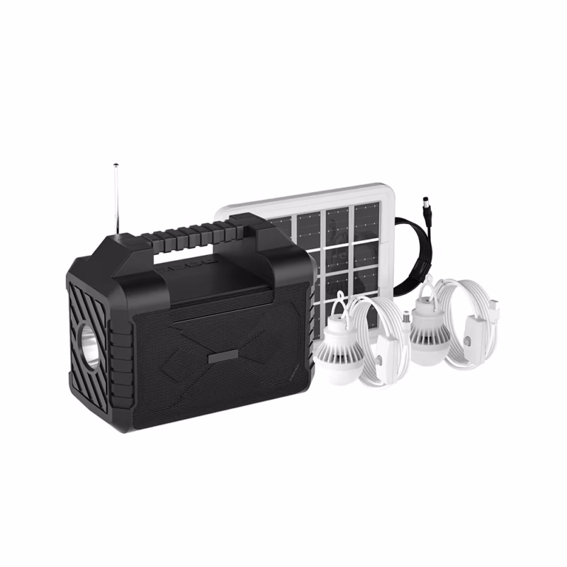 Solar Blue Tooth Speaker FM Radio Power Bank with Solar Panel and Lighting system - Image 7
